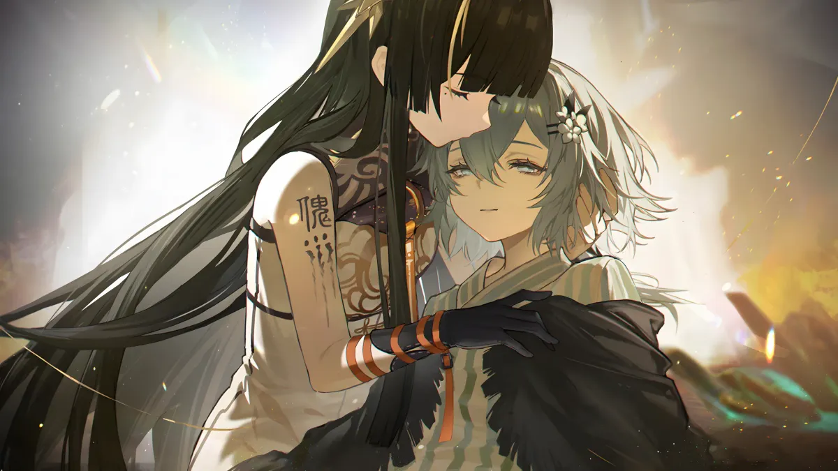 Yuli holding the puppet of Tiaohua