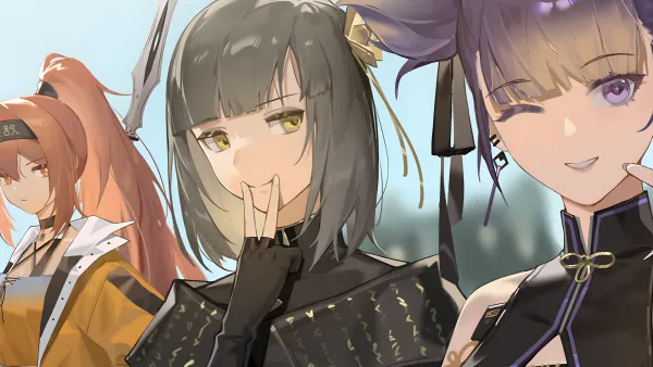 A group photo of Xin, Zero and Azi